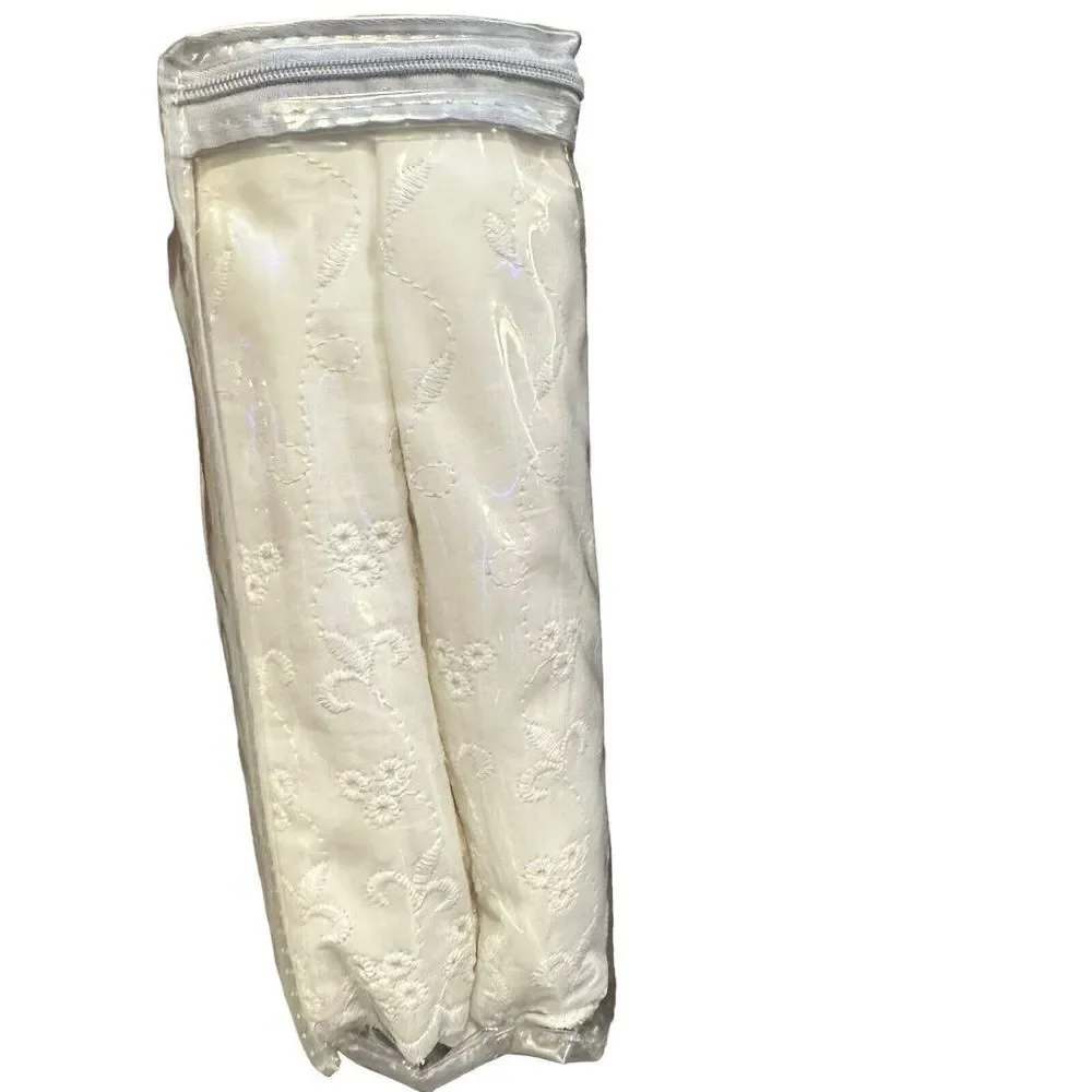 New JCP Home White‎ Eyelet Embroidered Twin Bed Skirt 15